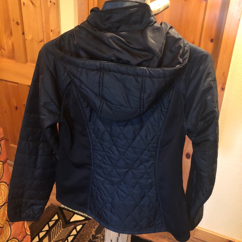 Black hooded quilted jacket - Picture 3 of 3